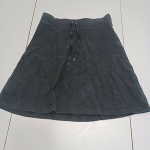 Alpine Design Womens‎ Med Outdoor Skirt Black Stretch Modest Elastic Waist Knee